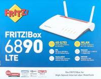FRITZ!Box 6890 LTE draadloze router Gigabit Ethernet Dual-band (2.4 GHz / 5 GHz) 4G Zwart, Rood, Wit - thumbnail