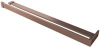 Saqu Modulo handdoekhouder met planchet voor douchewand 120cm Geborsteld Koper - thumbnail