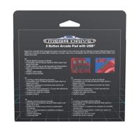 Retro-Bit - SEGA Mega Drive 8-Button USB Controller (Crimson Red) - thumbnail