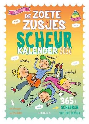 De Zoete zusjes moppenscheurkalender 2026