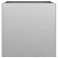 VidaXL Plantenbakken 2 st 42x40x39 cm gegalvaniseerd staal zilverkleur - thumbnail