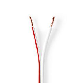 Speaker-Kabel | 2x 2,50 mm2 | 100 m | Op Rol | Wit Speaker-Kabel | 2x 2,50 mm2 | 100 m | Op Rol | Wit
