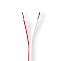 Speaker-Kabel | 2x 2,50 mm2 | 100 m | Op Rol | Wit - thumbnail