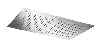 Hotbath Mate Hoofddouche 38X70 cm M205 - Gepolijst RVS