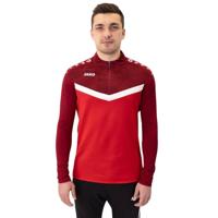 JAKO Iconic Trainingstrui 1/4-Zip Rood - thumbnail