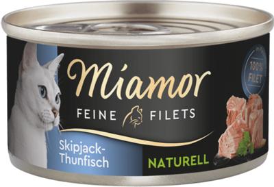 Miamor Dose Feine Filets Naturelle Skipjack-Thunfisch 80 g (Menge: 24 je Bestelleinheit)