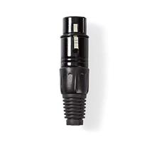 XLR-Connector | XLR 3-pins female | Zwart - thumbnail