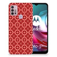 Motorola Moto G30 | G10 | TPU bumper | Batik Rood - thumbnail