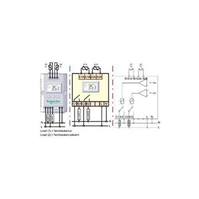 Schneider Electric Thermostaat voor schakelkast NSYCCOTH120VID 140 V/AC (l x b x h) 44 x 56 x 85 mm 1 stuk(s)