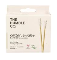 The Humble Co. Bamboe wattenstaafjes wit - spiraalvorm - thumbnail