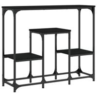 Wandtafel 89,5x28x76 cm bewerkt hout zwart - thumbnail