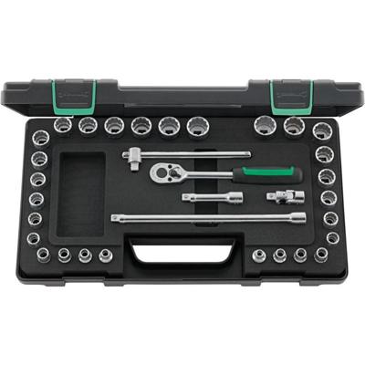Stahlwille 45MA/28/5 KN 96021122 Dopsleutelset 7 mm, 8 mm, 9 mm, 10 mm, 11 mm, 12 mm, 13 mm, 14 mm, 15 mm, 16 mm, 17 mm, 18 mm, 19 mm, 21 mm, 22 mm 3/8 (10 mm)