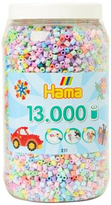 Hama strijkkralen in pot pastelmix (050), 13.000st.