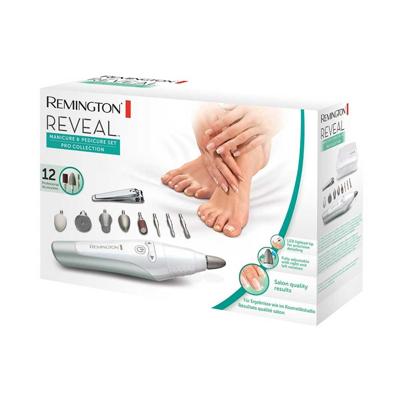 Remington MAN3000 Reveal Manicure-Pedicureset met 12 Hulpstukken Zilver/Wit