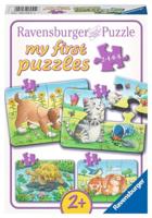 Ravensburger puzzel 4in1 schattige huisdieren 2-4-6-8 stukjes - thumbnail