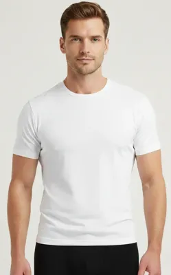 Ondergoed heren T-shirt korte mouw - M3000 - Ondershirt mannen - Slim Fit - Ronde hals - wit, zwart, blauw