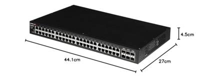 Edimax GS-5654LX netwerk-switch Gigabit Ethernet (10/100/1000) Zwart