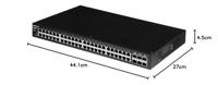 Edimax GS-5654LX netwerk-switch Gigabit Ethernet (10/100/1000) Zwart - thumbnail