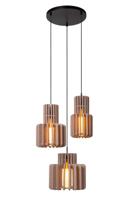 Lucide ROLLO - Hanglamp - 3xE27 - Taupe - thumbnail
