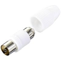 TRU COMPONENTS TC-10336032 Coax-koppeling Aansluitingen: Coax-bus IEC Kabeldiameter: 7.8 mm 1 stuk(s) - thumbnail