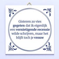 Tegeltje Gisteren zo vies gegeten - thumbnail