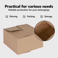VidaXL Vouwdoos met opslag 50 pcs naturel 15 x 15 x 8 cm karton - thumbnail