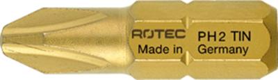 Rotec PRO Insertbit PH 1 L=25mm C 6,3 TIN - 10 stuks - 8002001