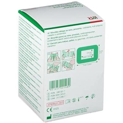 Curapor Transparant Steriel 7cmx 5cm 50 13101