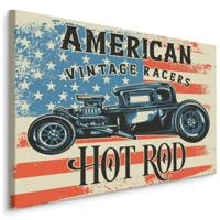 Schilderij - American Vintage Racers, Hot Rod, Premium Print - thumbnail