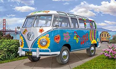 Revell 1/24 Volkswagen T1 Samba Bus Flower Power - thumbnail