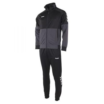 hummel Authentic Full-Zip Trainingspak Kids Zwart Grijs