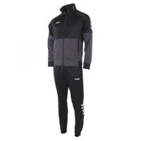 hummel Authentic Full-Zip Trainingspak Kids Zwart Grijs - thumbnail