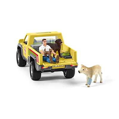 Set boerderijdierenartsbezoek 12-delig - met boerderijdieren, voertuig en dierenarts - SCHLEICH - 42503 FARM WORLD