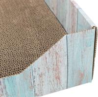 Trixie krabmand karton catnip turquoise - thumbnail