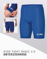 JAKO Basic 2.0 Slidingbroekje Kids Blauw Wit - thumbnail