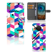 Nokia X10 | Nokia X20 | Book Case | Blokken Kleurrijk - thumbnail
