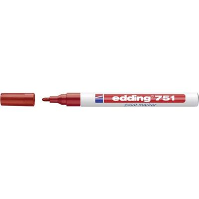Edding 751 paint marker 4-751002 Lakmarker Rood 1 mm, 2 mm