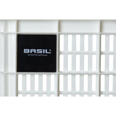 Gerecyclede fietskrat Basil Crate L 40.0 liter 39 x 49 x 26 cm - bright white Gerecyclede fietskrat Basil Crate L 40.0 liter 39 x 49 x 26 cm - bright white