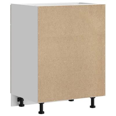 Keuken onderkast "Porto" bewerkt hout oud houtkleurig