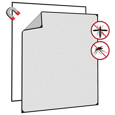 VidaXL Insectenhor voor ramen magnetisch 120x140 cm antracietkleurig