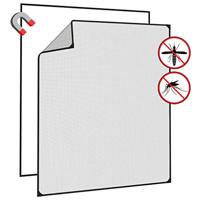 VidaXL Insectenhor voor ramen magnetisch 130x150 cm antracietkleurig - thumbnail