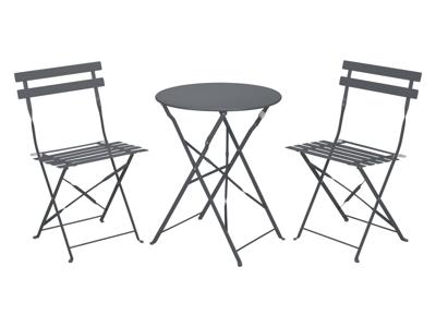 LIVARNO home Bistroset, inklapbaar (Antraciet)