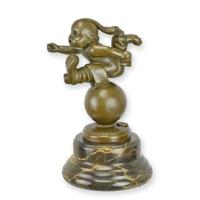 Bronzen sculptuur van tom thumbl - thumbnail