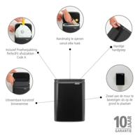 Brabantia Bo Prullenbak - 4 liter - kunststof binnenemmer - zwart mat 222481 - thumbnail