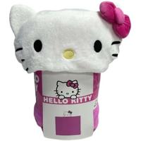 3D Fleece Deken met Capuchon - HELLO KITTY - Roze - 120 x 150 cm - thumbnail