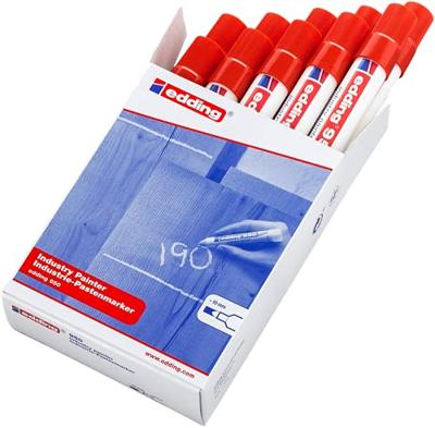 Viltstift edding 950 pasta rond 10mm rood | 10 stuks