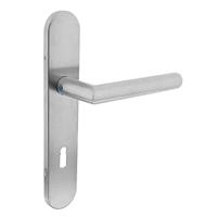 Intersteel Deurkruk Jura hoek 90° op schild sleutelgat 72mm EN1906/4 - RVS - thumbnail