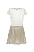 B.Nosy zomer jurk meisjes - katoen wit - metallic, plissee - Dita - thumbnail
