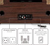 Crosley Rhapsody Mahogany platenspeler entertainmentset - thumbnail