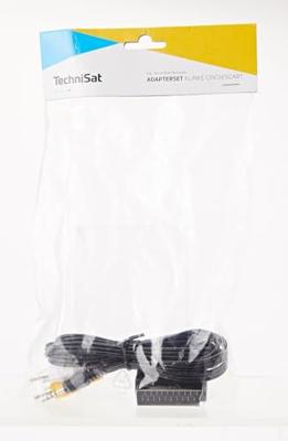 TechniSat Jack Cinch/SCART adapterset voor TechniSat receiver (geschikt voor TECHNISTAR S5, TECHNISTAR S6, DIGIPAL T2 DVR, DIGIT S3 DVR en andere apparaten) zwart